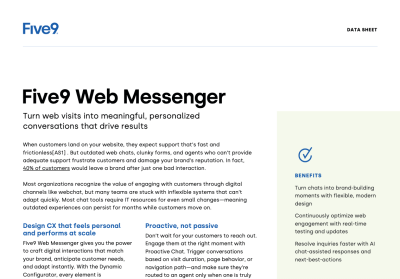 Narisetu Solutions Web Messenger Data Sheet thumbnail