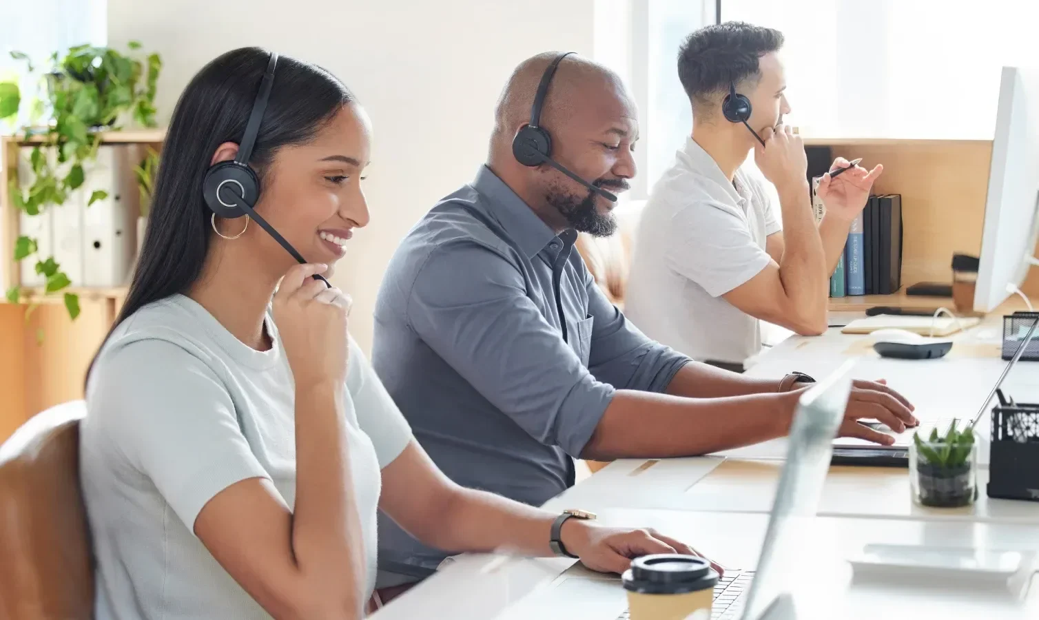 People Working at Desks