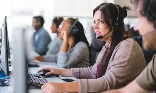 People working in an office